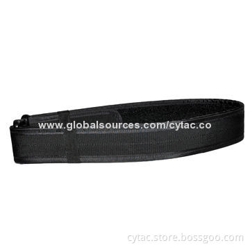 Double insurance and nexus buckle black nylon duty belt for police officer and military use